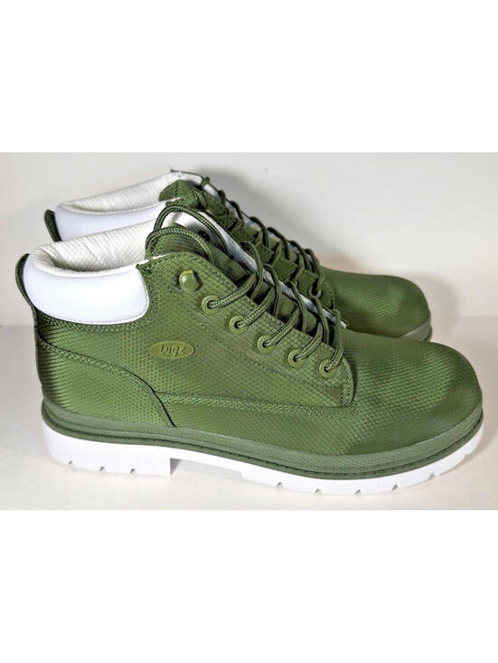 Lugz Brawn Men\'s Ankle Boots Olive Green White Size 12 main image 4